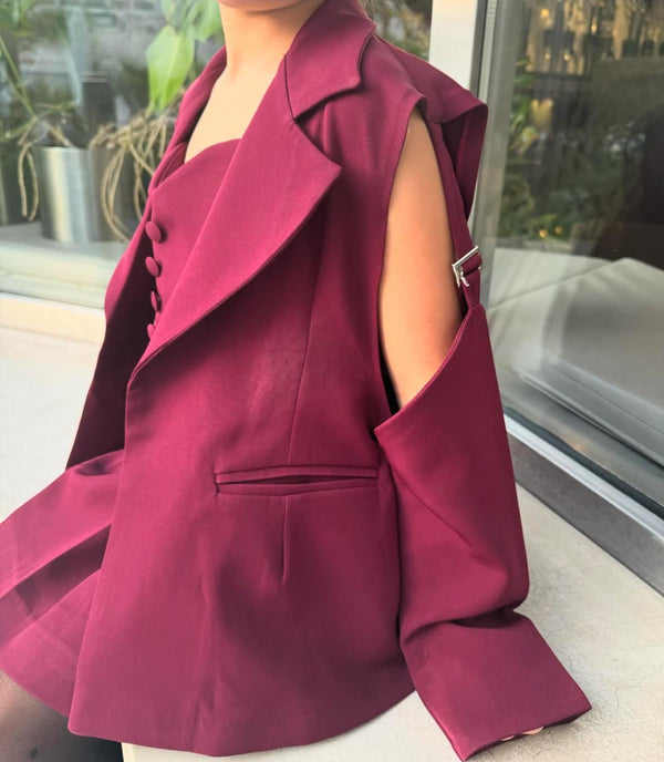 Burgundy Dress