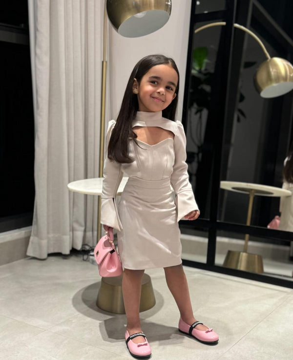 Beige Dress